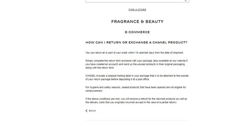 chanel boutique exchange policy|Fashion .